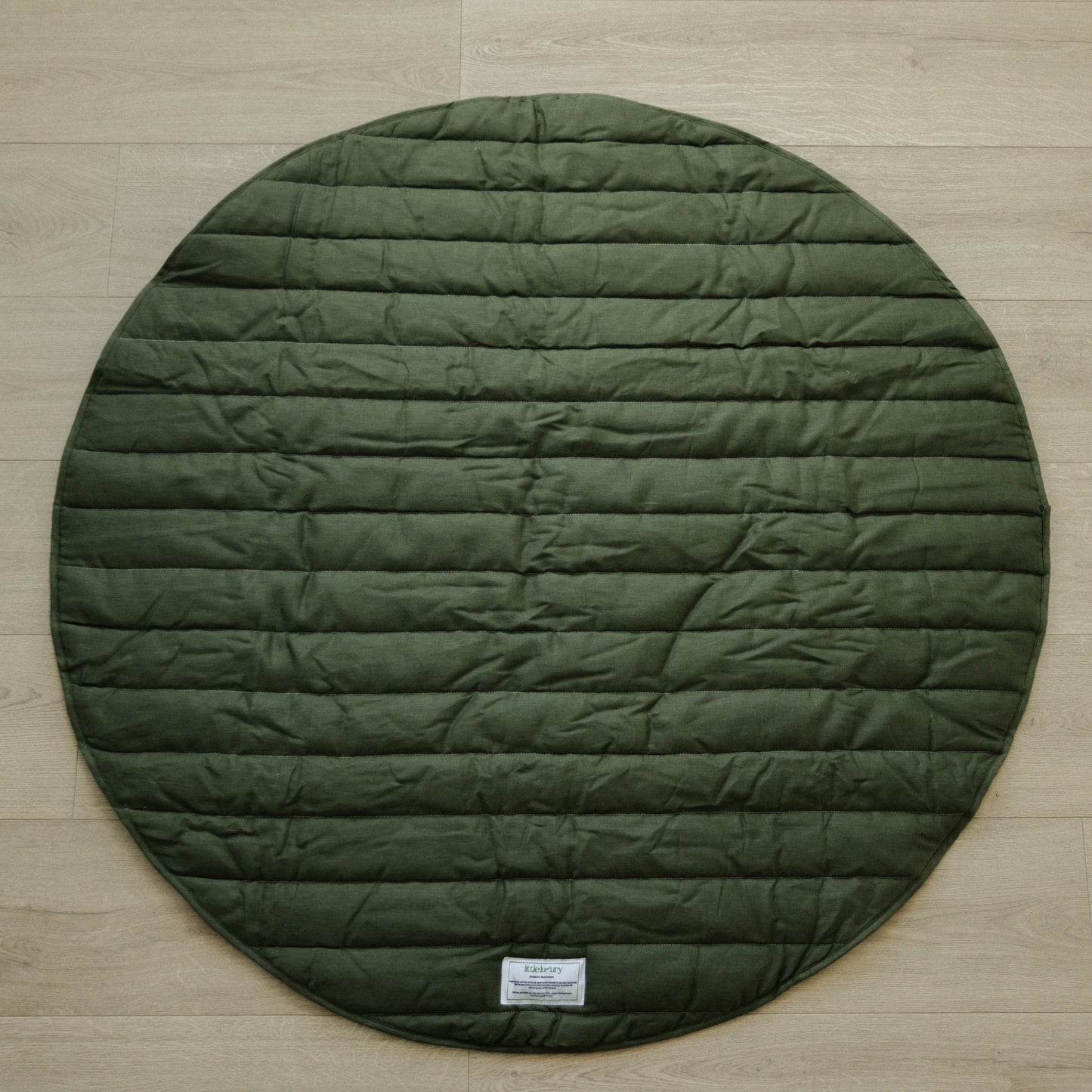 Organic Linen Signature Baby Playmat Olive