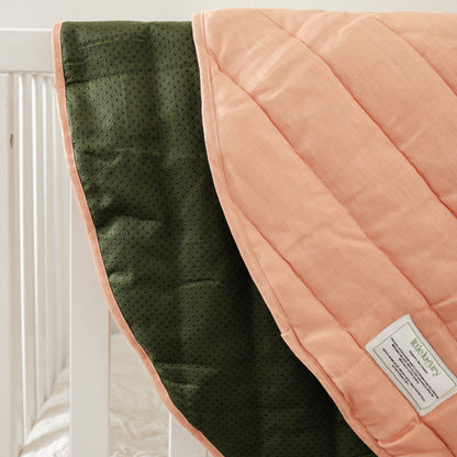Organic Linen Signature Baby Playmat Melon