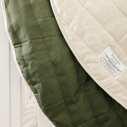 Organic Linen Signature Baby Playmat Oat