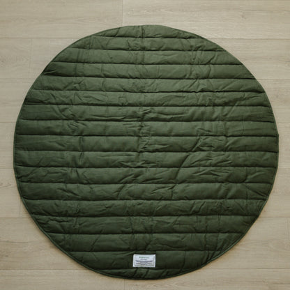 Organic Linen Signature Baby Playmat Olive
