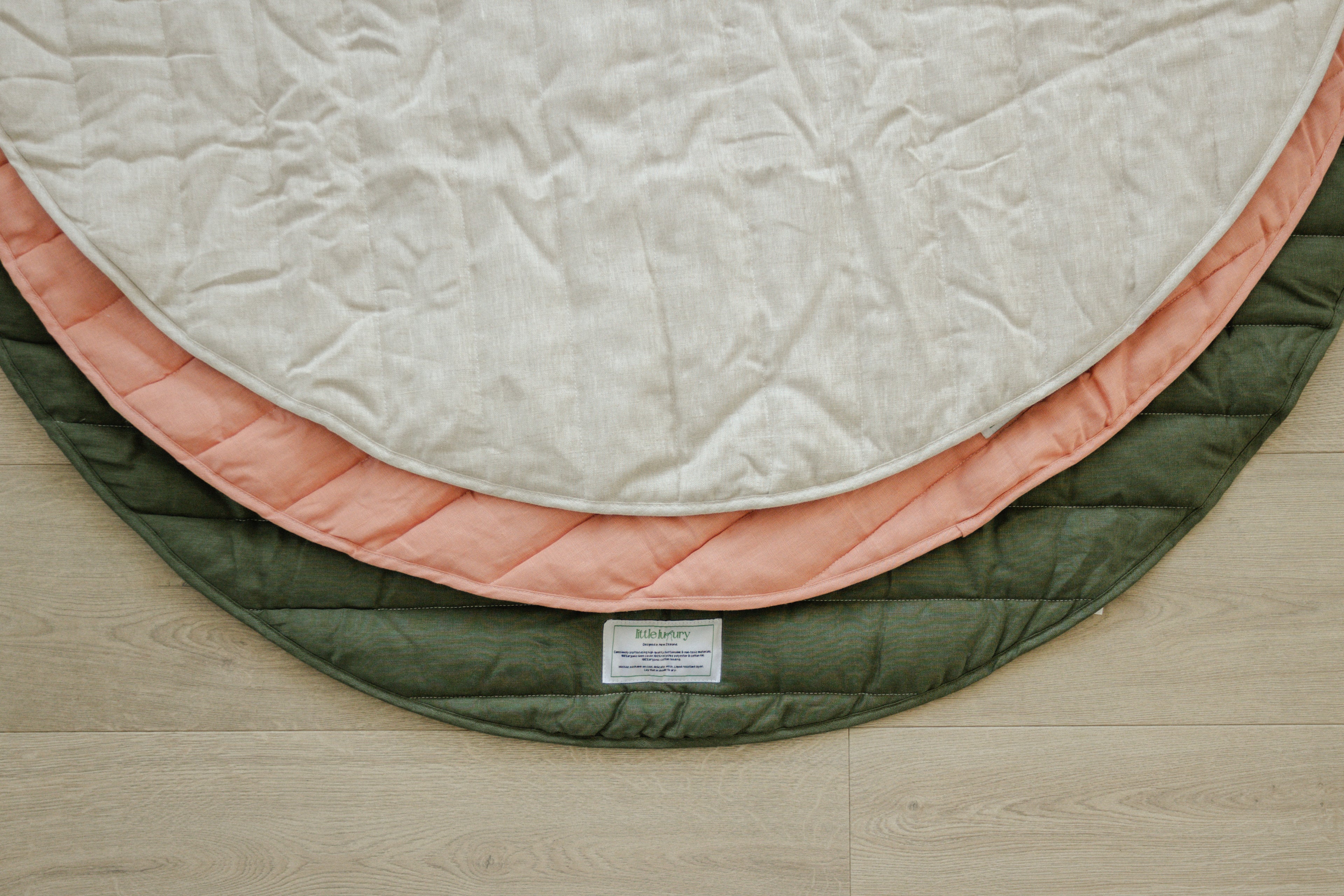 Organic Linen Baby Playmat Non Slip